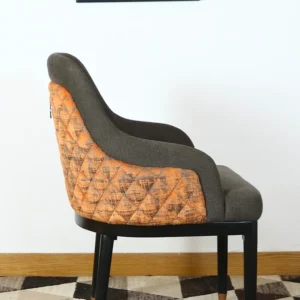 Sepia Copper Velvet Accent Chair Set for Bedrooms and Lounges - Image 3