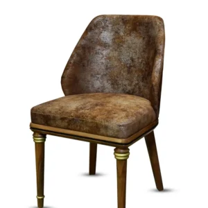 Bravo 8-Chair Matt Finish Walnut Wood Dining Set with 3D Textured Base - Image 5