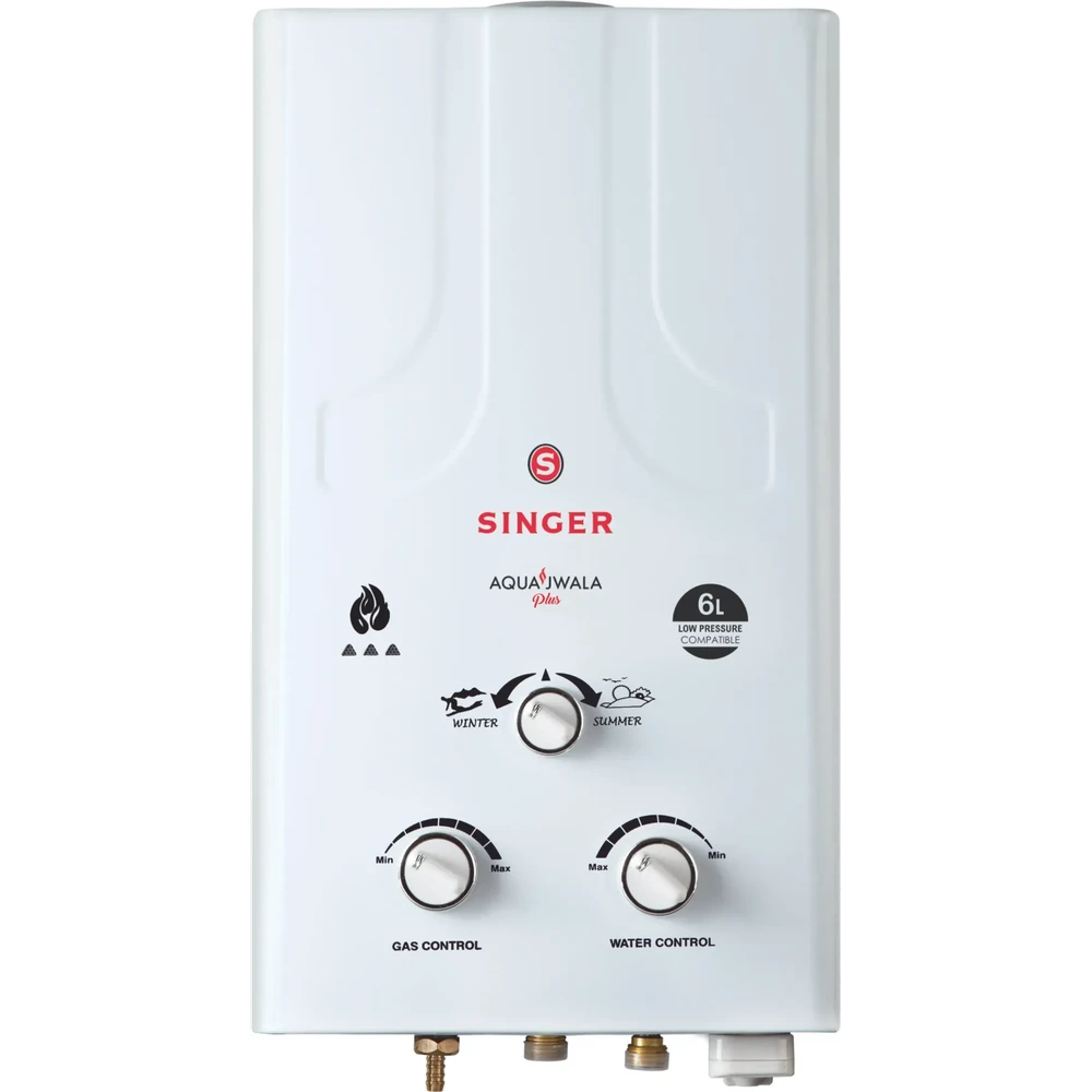 Singer Heaters SINGER Aqua Jwala Plus 6 Ltr Instant Gas Water Heater