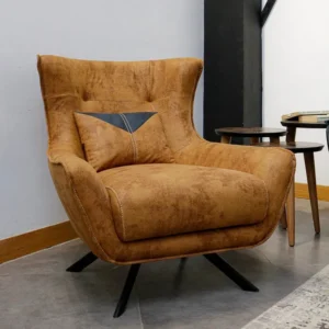 Altas Modern Convertible 3-Seater Sofa Set in Blue & Brown - Image 3